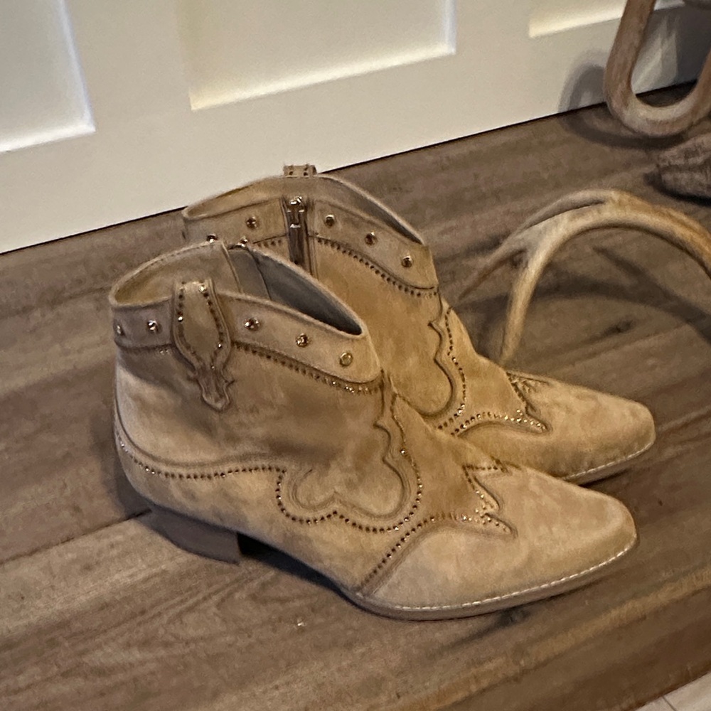 Western Ankle Boots, Size 11W😍